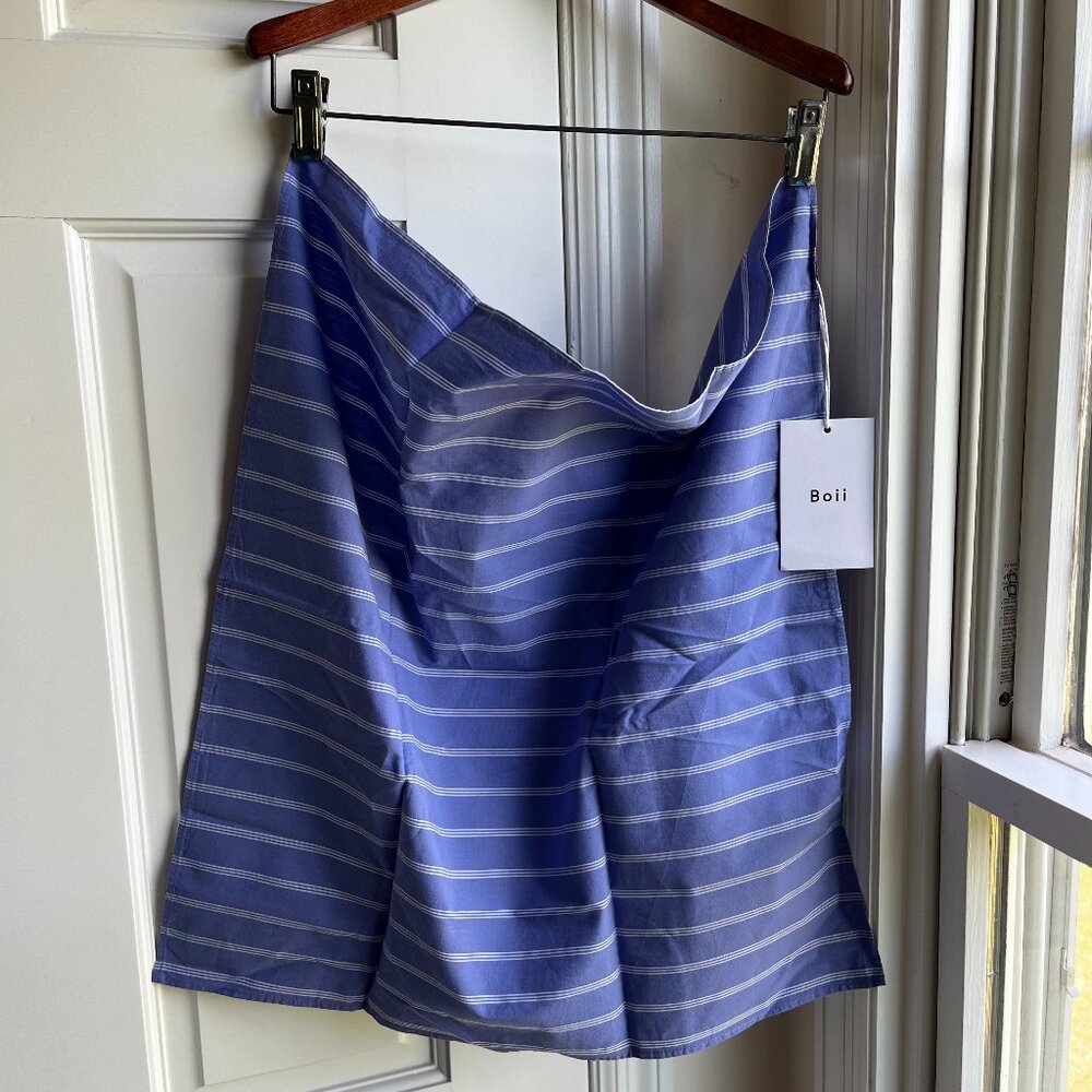 Blue Striped Scarf